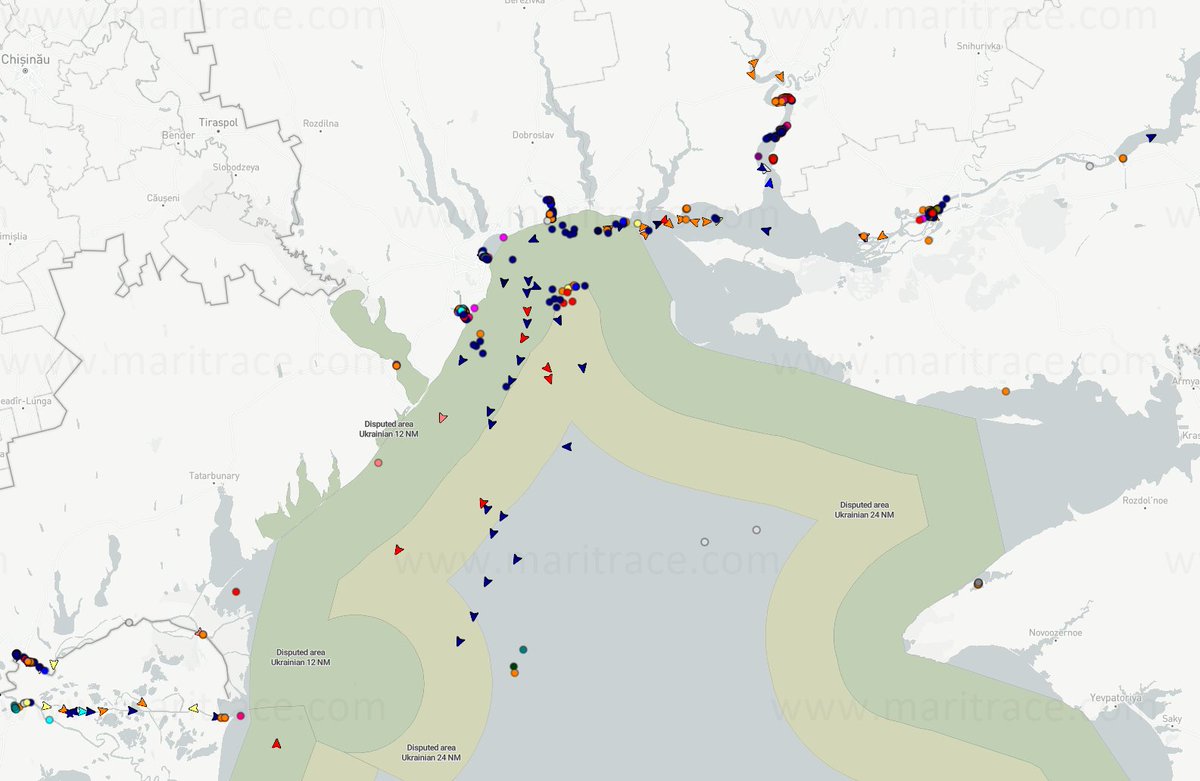 MariTrace vessel tracking showing mass exodus of commercial shipping from Ukraine waters. #ukraine #russia #shipping <a href="/guardian/">The Guardian</a> <a href="/thetimes/">The Times and The Sunday Times</a> <a href="/TheSun/">The Sun</a> <a href="/BBCNews/">BBC News (UK)</a> <a href="/Reuters/">Reuters</a> <a href="/CNN/">CNN</a> <a href="/AP/">The Associated Press</a> <a href="/Bloomberg/">Bloomberg</a> <a href="/jpmorgan/">J.P. Morgan</a> <a href="/gbnews/">GB News</a>