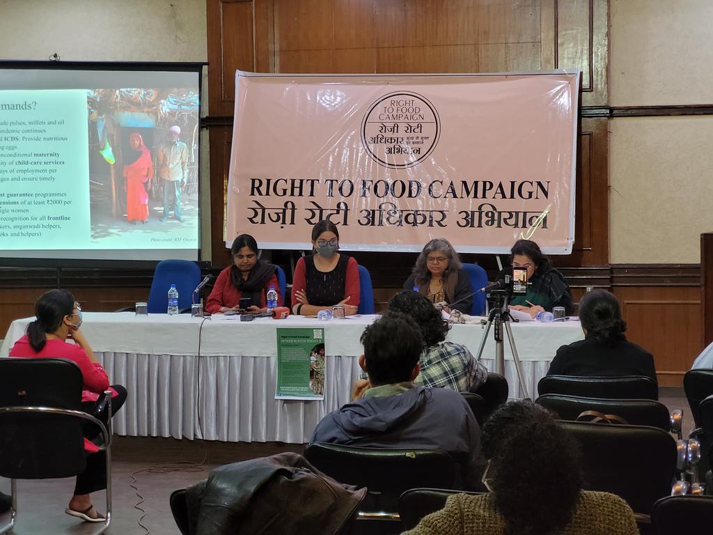 rozi_roti's tweet photo. Right to Food Campaign organised a press conference for the release of Hunger Watch survey Interim report.
Below is the link to survey findings
https://t.co/f7JZkFw2kD
#HungerWatch
#Budget2022 @ndtv @thewire_in @the_hindu @thewirehindi @Ideas4India @roadscholarz @newsclickin https://t.co/OUWP95n7rf