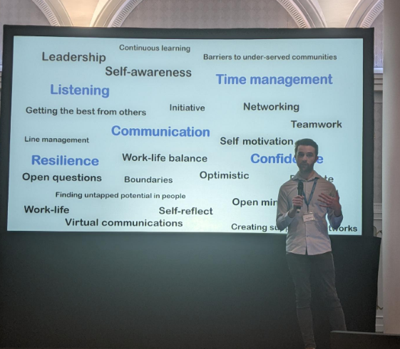 LouisaMSearle's tweet photo. Really proud today to celebrate @LukeFirstGive as he completes his year on @Time2Shiners programme by @RankFoundation - he spoke in front of c.200 delegates about his development over the last year as he's worked through lockdown and Covid-uncertainty. 1/2 https://t.co/Vj4v6tVB3t