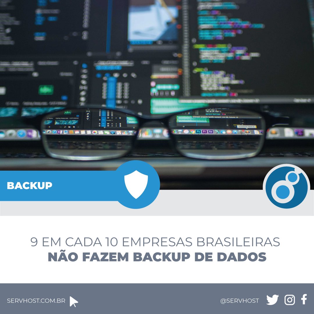 servhost's tweet image. Levantamento mostrou que 95% das empresas têm lacuna de proteção entre a quantidade de dados que podem perder após uma interrupção inesperada e a frequência de backup dos arquivos. O backup é considerado uma das medidas mais eficazes para combater o ransomware

#backup #servhost