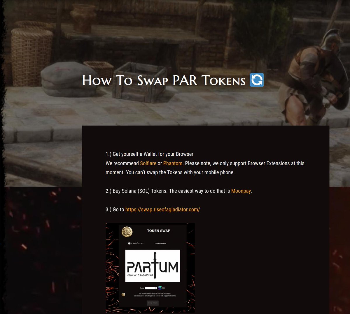 PartumNFT's tweet photo. We created a little manual to guide you through the $PARTUM swap process in case you haven't dealt with any #defi tools before. 🔄

Find it at the blog on our webpage. https://t.co/gTtCeGIp0Q https://t.co/g4bq6RYB6j