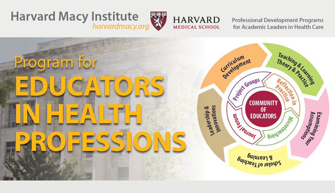 HarvardMacy's tweet photo. Applications open for our #HMIEducators course in October 2022 &amp; May 2023!

Grow as a #MedEd &amp; #HPE #Educator #Leader #Mentor #Innovator &amp; #Researcher!

Faculty include @HollyGoodMD, @LizGaufberg, @SubhaRamani, &amp; @michelleschmude!

#MedTwitter #HMIVirtual

https://t.co/AH1tmc0k0X https://t.co/C3NQcUYUpm