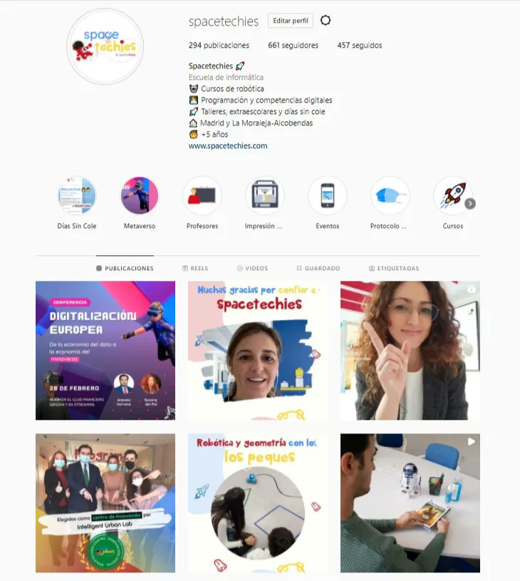 Iviramsa's tweet photo. @spacetechies en #Instagram, cada día actualizaciones de educación, cursos y competencias digitales para niños, adolescentes y adultos https://t.co/wkQL7M5kDp https://t.co/mQcyvzJybd