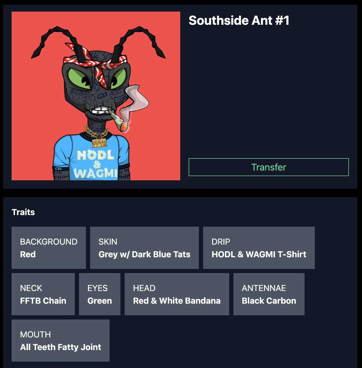 CrolonelCronos's tweet photo. GiveAway SouthSide Ant #1🌬️🎁⤵️

- Follow @CronosSociety 🐜
- Like &amp; Retweet
- Share your Ant in comment with #AntLIFE &amp; tag 3 frens
- Join Discord 

📢Discord https://t.co/jbe6bNdaXh
🌐Website https://t.co/3PqxZTaZy7

⌛️Draw 28 FEB

#AntLIFE #Cronos #NFT #NFTGiveaway https://t.co/txOIq7jPZL