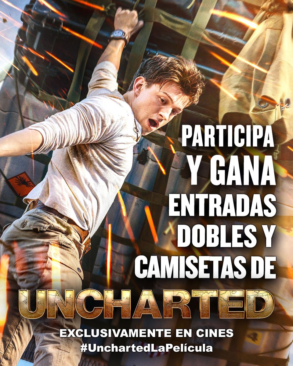 sonypictures_es's tweet photo. ¿Quieres ser testigo de las aventuras de Nate y Sully en pantalla grande? Sorteamos entradas dobles y camisetas de #UnchartedLaPelícula:
🌎 Haz RT a este tweet
🌎 Comenta con #SorteoSonyPictures
🌎 ¡No olvides seguirnos!
¡Ya en cines! (BBLL: https://t.co/nic0ZrnDFY) https://t.co/2L16h14PY3