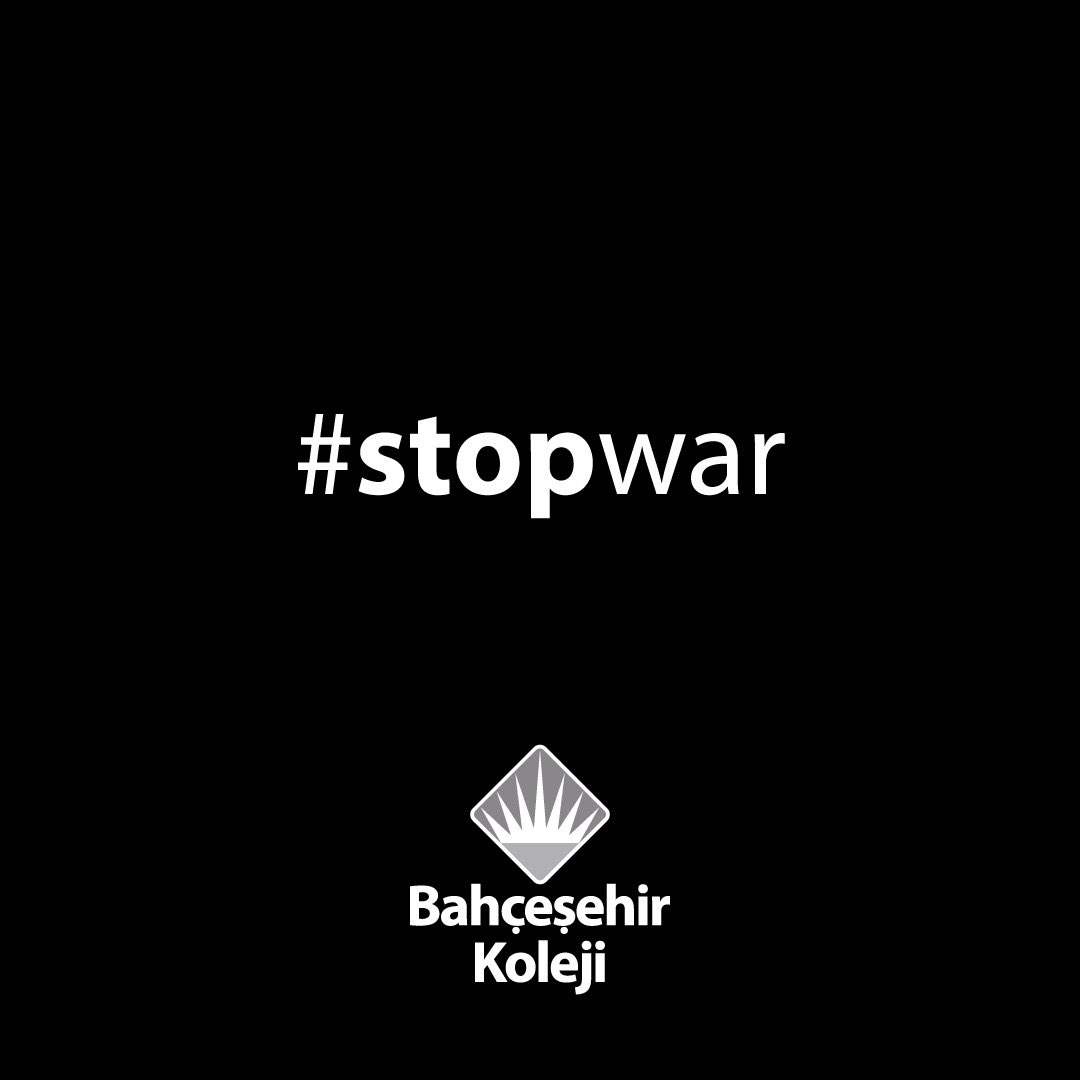 Şiddetin ve savaşın her türlüsüne karşıyız. #stopwar