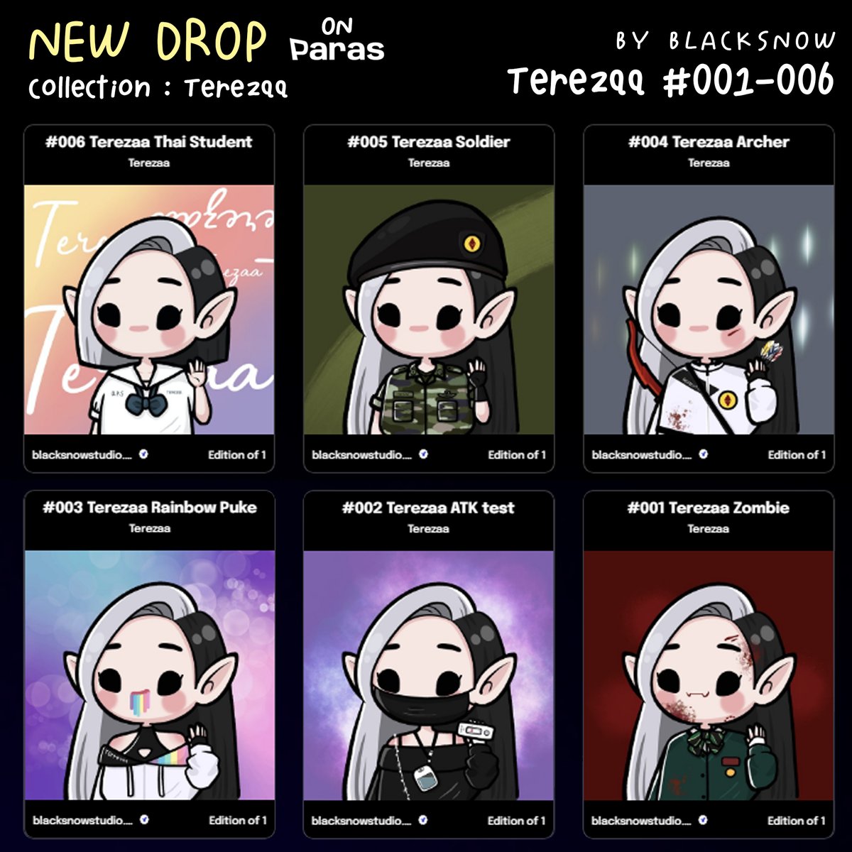 😈Terezaa😈
‼️available now on Paras‼️
paras.id/collection/ter…

#Terezaa  #Paras  #Parasartist #NFTTHAILAND #NFTCommumity #NFTthaiartist #NFTartist #nftcollector #nft #nftart