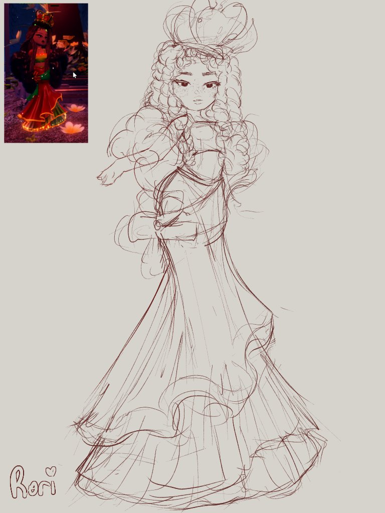365RORI's tweet photo. My day was so unproductive, I'll post sketches tmr I promise 😢 https://t.co/6Q3tCTSB0t
