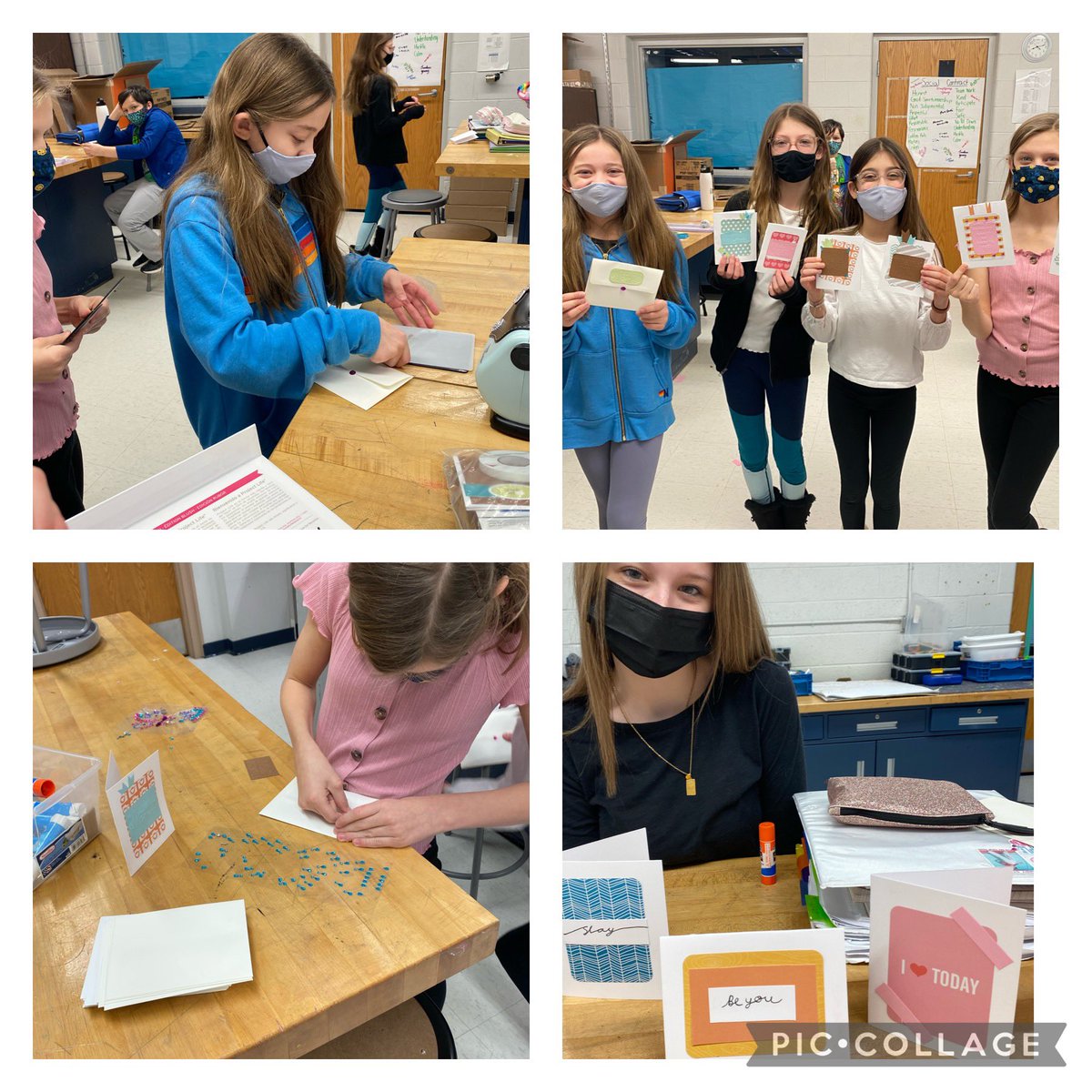 Card class fun in this Thursday morning. #create #wbms #cardmakers #onlywb