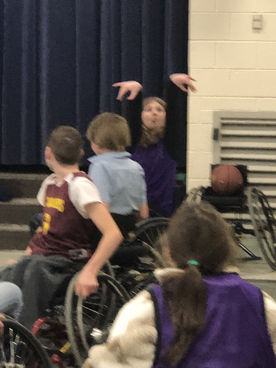 MrsRingJAG's tweet photo. Adaptive Sports Ohio      Fifth Grade wheelchair basketball experience!                                 #1JAG
#AdaptiveSportsOhio. https://t.co/rLd51LKlNa