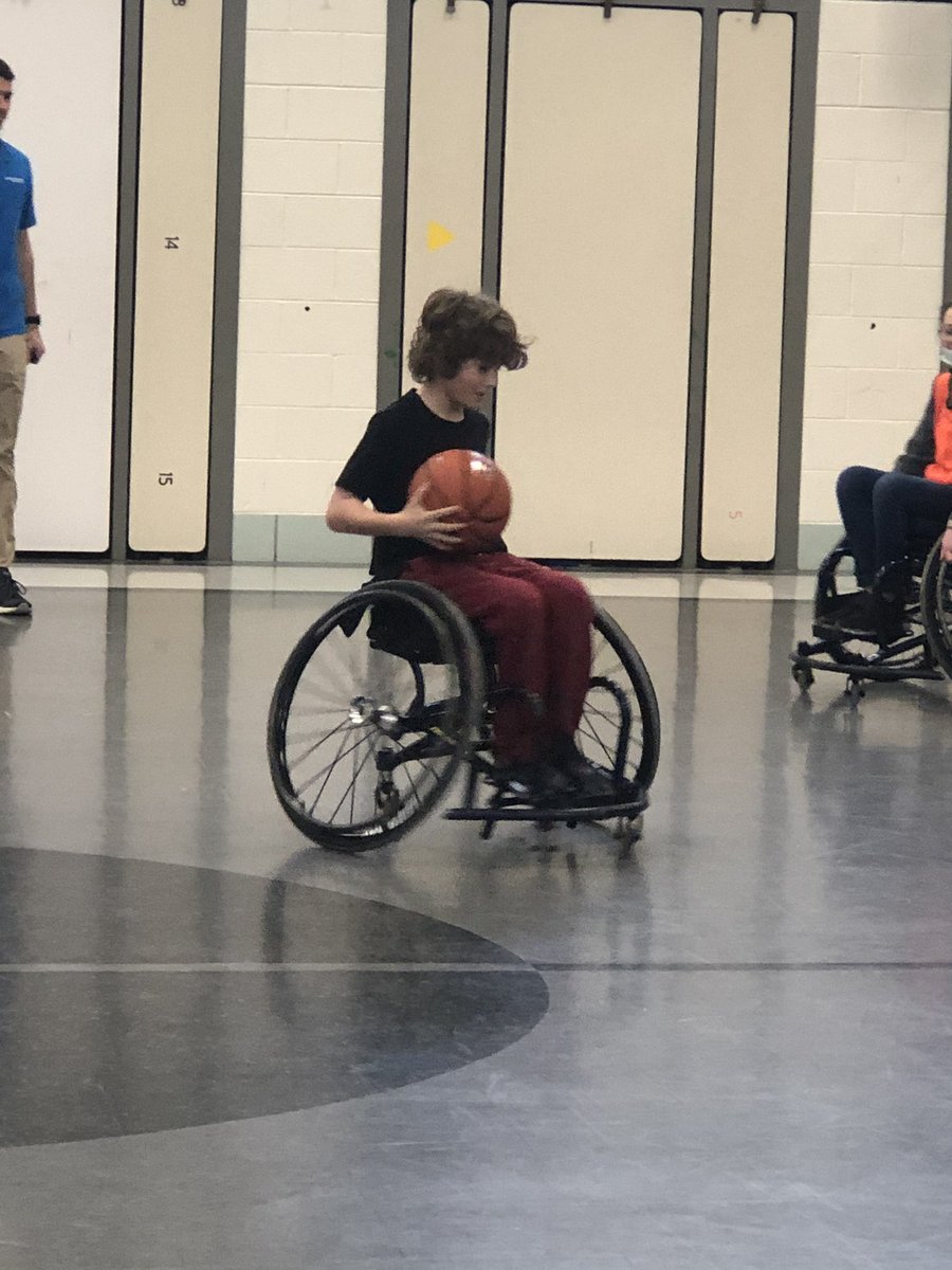 MrsRingJAG's tweet photo. Adaptive Sports Ohio      Fifth Grade wheelchair basketball experience!                                 #1JAG
#AdaptiveSportsOhio. https://t.co/EEiHvBVaU5