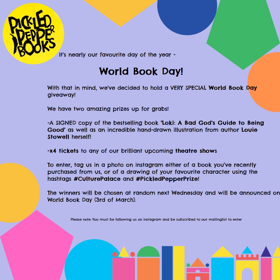 PickledEnfield's tweet photo. We have so much to celebrate here at Pickled Pepper, and we want to celebrate with you! See details of our amazing #WorldBookDay giveaway here! https://t.co/BBCDqwCFig