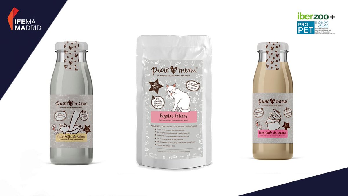 🐶 Puromenu apuesta por la innovación en sus productos para ofrecer una alimentación natural, biológicamente apropiada. 

El Kéfir de Cabra y el Caldo de Vacuno son topping muy beneficiosos que sirve para cualquier tipo de dieta.

¡Conócelos en #IberzooPropet22!