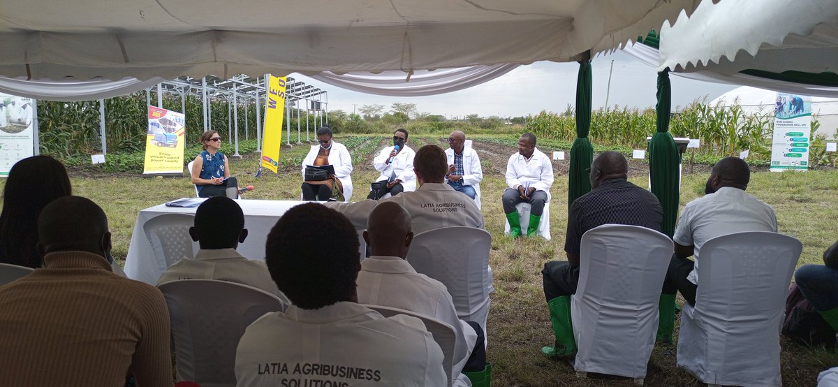 Ending the day with a great panel discussion looking at the potential use cases for the Agrovoltaic systems including #agribusiness #marginalagriculture #civilsocietyorganizations and #government .
