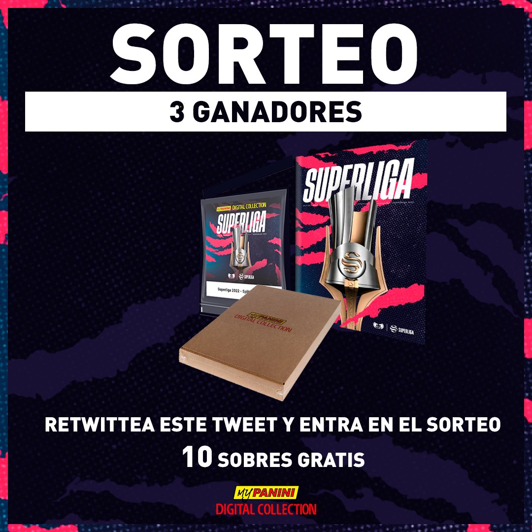 💥Gana 10 sobres de la #SuperLigaLol ℹ️ Retwittea este tweet y ya estarás participando en el sorteo de 10 sobres gratis 🕒 Mañana a las 3 publicaremos los 3 ganadores ✅albumsuperliga.com @paninicromos @LVPesLoL @LVPes