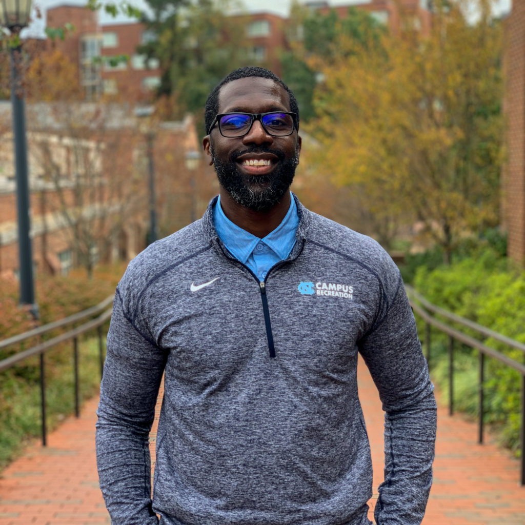 unccampusrec's tweet photo. Thank you to Reggie Hinton for everything he has done for UNC Campus Recreation! Reggie's impact on the Carolina Community will be long lasting! Although we will all greatly miss him, we're excited to see where his next steps take him! 🤩 Good luck, Reggie!

#TarHeelsStayActive https://t.co/Iw9Jj7gwZq