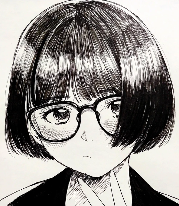 黒髪の塗り・いろいろ 