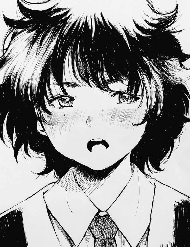 黒髪の塗り・いろいろ 