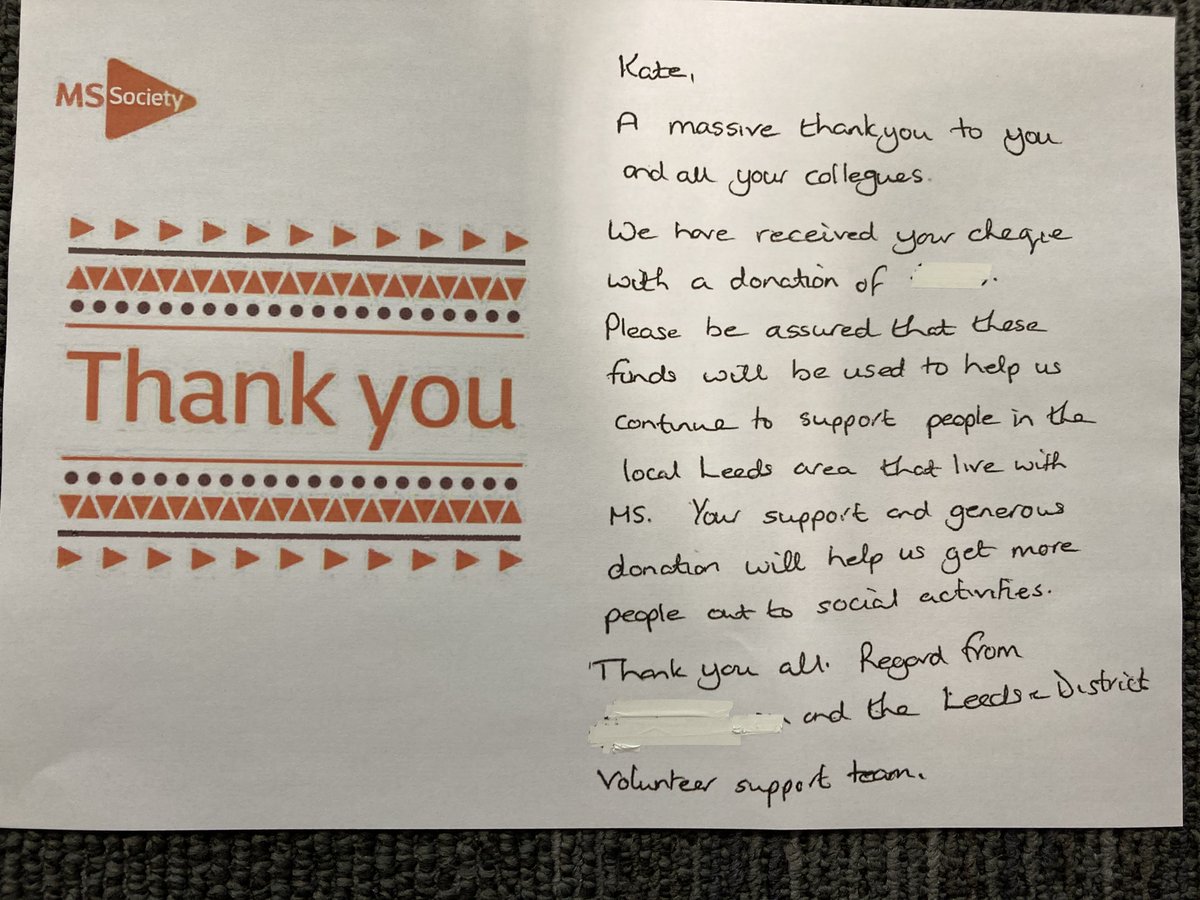 A few thank you letters from the amazing charities we have donated to this year. <a href="/SightSupportHEY/">Sight Support Hull & East Yorkshire</a> <a href="/RSPCAHull/">RSPCA Hull & East Riding (Charity No 232225)</a> <a href="/Dove_House/">Dove House Hospice</a>, <a href="/mssocietyuk/">MS Society UK</a> <a href="/oxfamgb/">Oxfam</a> <a href="/HullFoodbank/">Hull Foodbank</a> <a href="/alzheimerssoc/">Alzheimer's Society</a> <a href="/macmillancancer/">Macmillan Cancer Support</a> @ChangingLives @cancerresearchuk <a href="/NW_leedsfood/">Leeds N & W foodbank</a> <a href="/CryptLeeds/">St George's Crypt</a> Special Care Baby Unit-York