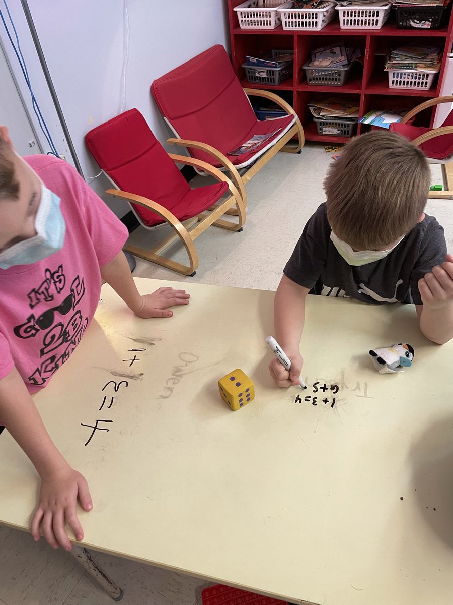 They were shocked when I said they were going to write addition sentences on their tables! <a href="/HREschool/">Holy Redeemer Elementary</a>