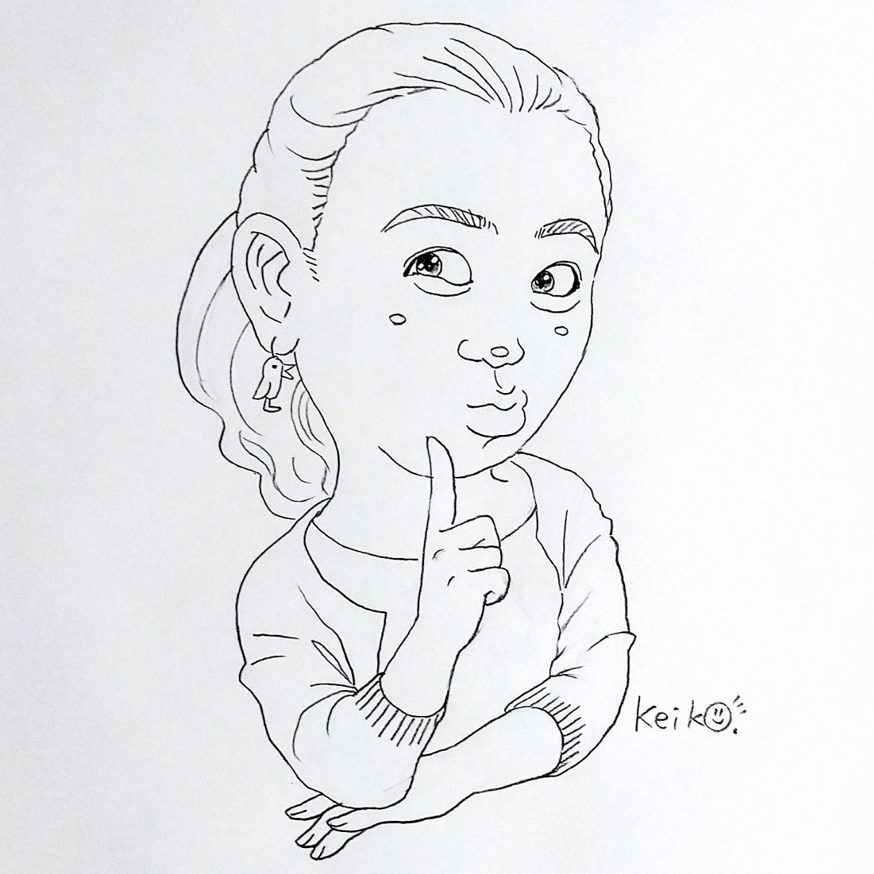 Tweets With Replies By かつらけいこ 似顔絵イラスト Katurakeiko Twitter