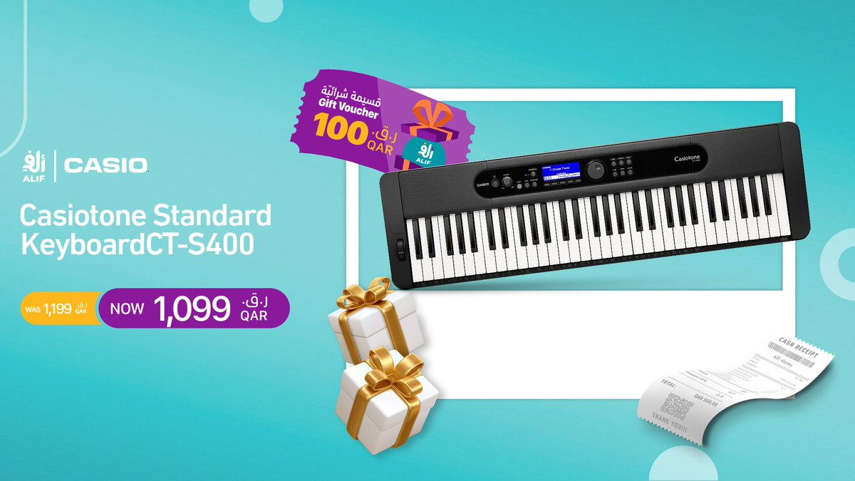 alifstoresqa's tweet image. Let the musician in you flow out with this impressive keyboard and create the melodious joy anytime, anywhere. 

GET IT NOW 💻🛒

bit.ly/33yETj6

 #ALIFStores #CasioKeyboard