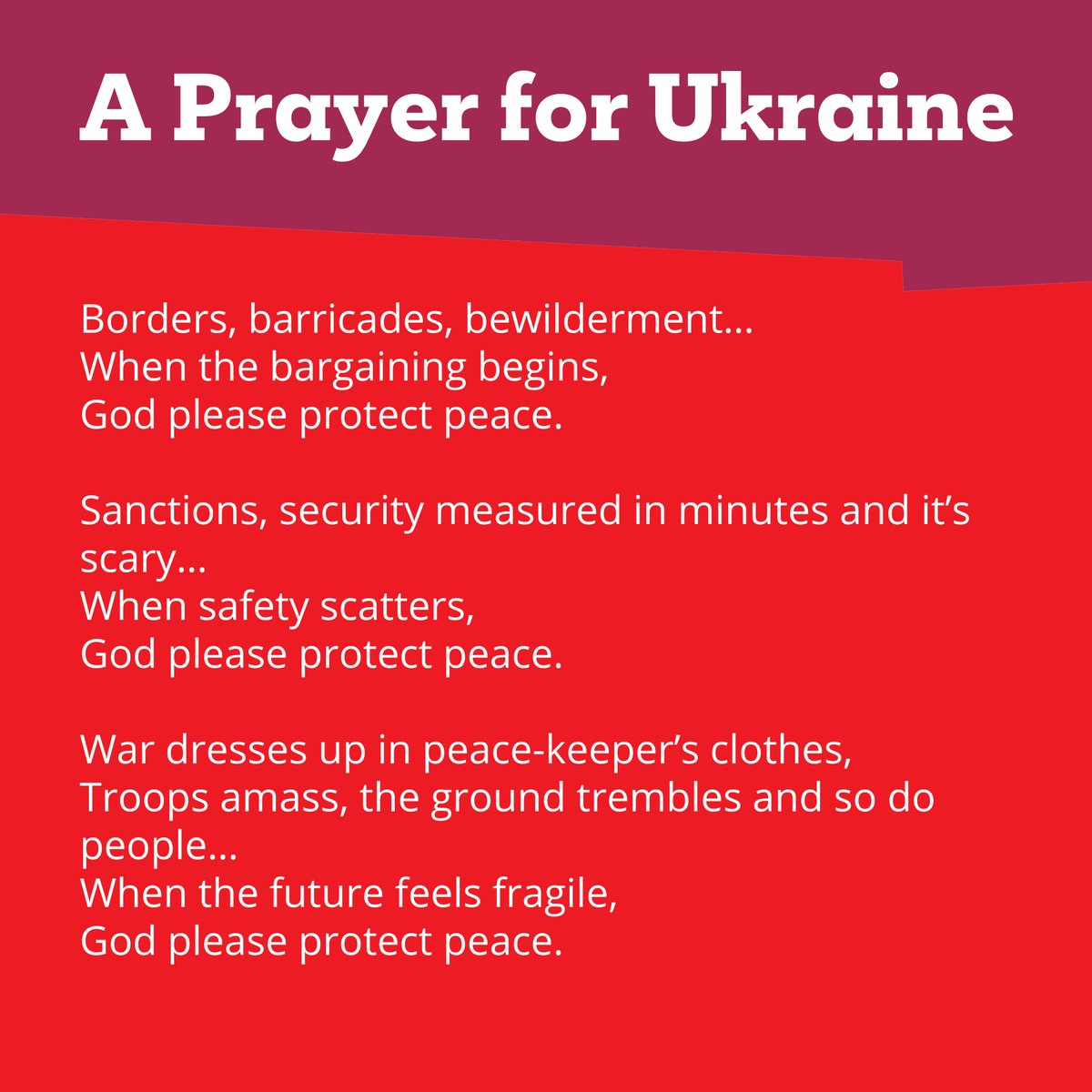 A Prayer for Ukraine 🙏