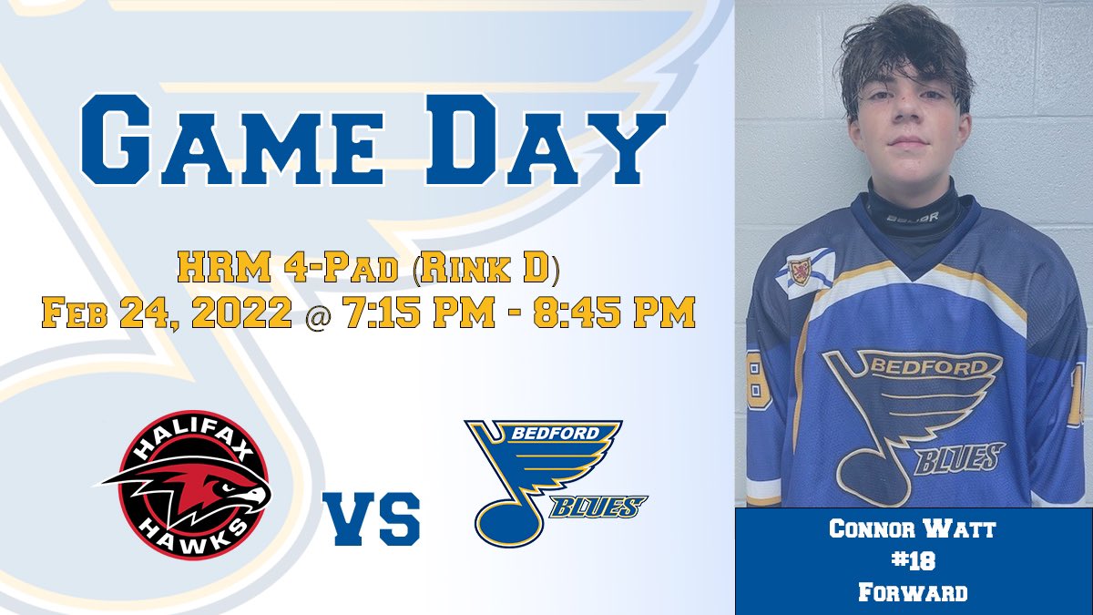 BluesU15AAWhite's tweet image. 📣Game Day📣Tonight we face Halifax for the first time this year. #LetsGo
Stream the game bit.ly/3BFKWxp