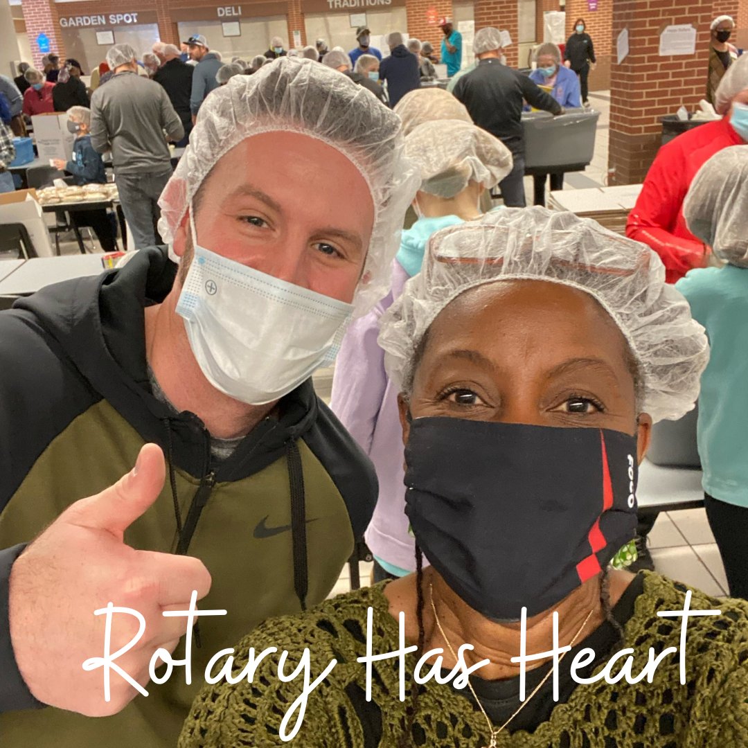 RainbowVillage1's tweet photo. For the annual Rotary Has Heart Meals of Hope service project, Rainbow Village CEO Melanie Conner, former BDD Justice French and their fellow Rotarians spent 3 hours packing 35,000 food boxes to help address #foodinsecurity in Gwinnett. #RotaryHasHeart #endhunger #community https://t.co/Zt3MiQkvDw