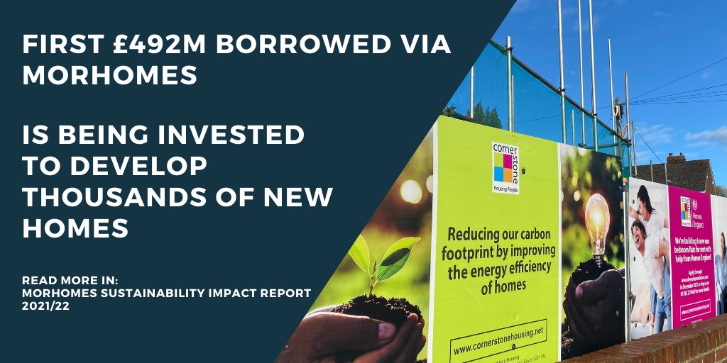All MORhomes’ #housingassociation borrowers are using 100% of their surpluses for social purpose
You can read more about how the first £492m borrowed via MORhomes is being invested to develop thousands of new homes

Read more here: morhomes.co.uk/investor-relat…