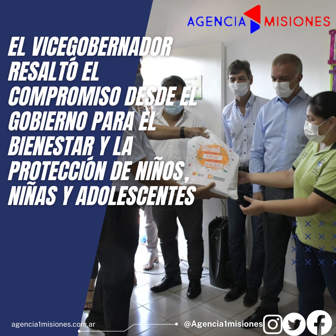 El vicegobernador resaltó el compromiso desde el Gobierno para el bienestar y la protección de niños, niñas y adolescentes 

agencia1misiones.com.ar/index.php/es/p…