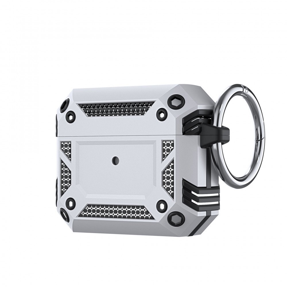 KIKOWireless's tweet photo. Military Grade Strong Tech Armor Heavy Duty Hybrid Case With Hook for Apple Airpods 3 (2021) available in colors Black, Navy Blue, Purple, Red and Silver https://t.co/qClaed1ILl