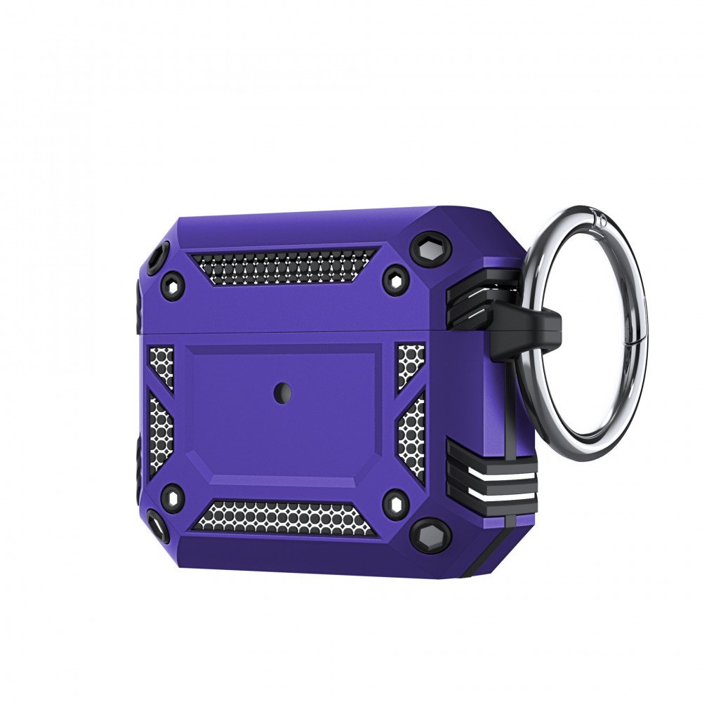 KIKOWireless's tweet photo. Military Grade Strong Tech Armor Heavy Duty Hybrid Case With Hook for Apple Airpods 3 (2021) available in colors Black, Navy Blue, Purple, Red and Silver https://t.co/qClaed1ILl