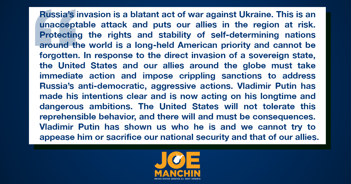 Senator Joe Manchin tweet media