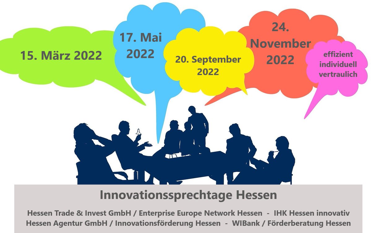 EEN_Hessen's tweet photo. Melden Sie sich an! Innovationssprechtag für Unternehmen aus #Hessen zu Förderprogrammen + Kooperationschancen am 15. März #EEN_Hessen #IHK Hessen Innovativ #WIBank @Hessen_Agentur #EENCanHelp @EEN_Deutschland #Förderberatung #Hessen https://t.co/kGj5PCgu2K https://t.co/ZoP6UfuMjN