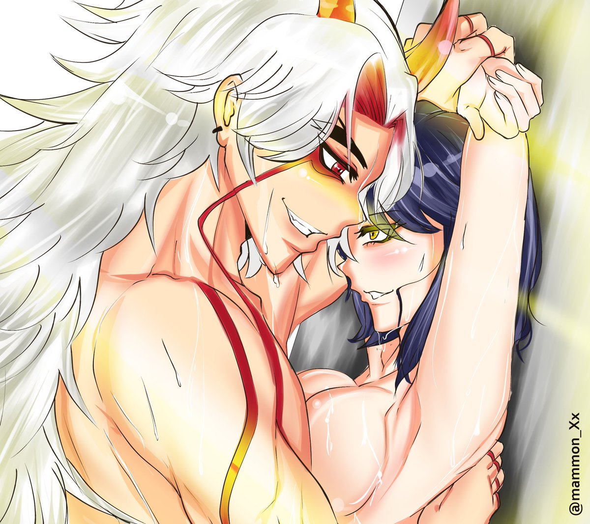 mammon_Xx's tweet photo. Warning: NSFW
--- just wanna share my first NSFW artwork. I'm kinda exploring the NSFW world (so imma experiment with Genshin impact chara first) (^__^)
#GenshinImapct #kujousara #ittosara #aratakiitto https://t.co/1YVjTlfmGH