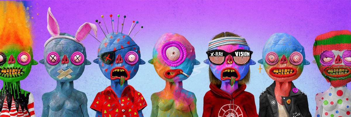 very excited for @THET0KS reveal today at 2pm Est

<a href="/TokBLOKK/">TokBLOK</a> hand sculpted every TOK and every TOK trait!

If you’re done with derivs then these dudes are for you!

you can still mint @THET0KS 

.05eth

<a href="/garyvee/">Gary Vaynerchuk</a> join the claymation revolution!