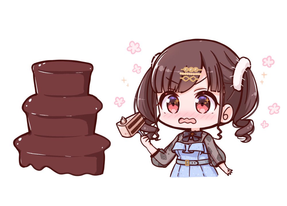 園田智代子 「🍫🍫🍰✨ 」|にゅこら🍅🐈‍⬛のイラスト