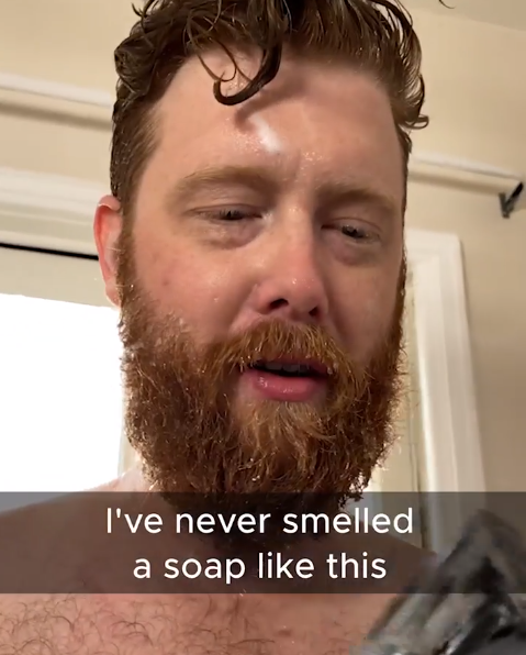 Creative:This video hits 3 main persuasive points:1. Regular soap is gross because it’s full of chemicals.2. Attractive women liking the smell.3. Other guys are raving about the product.Plus - It comes with a special deal.You can see all of those in the photos below.