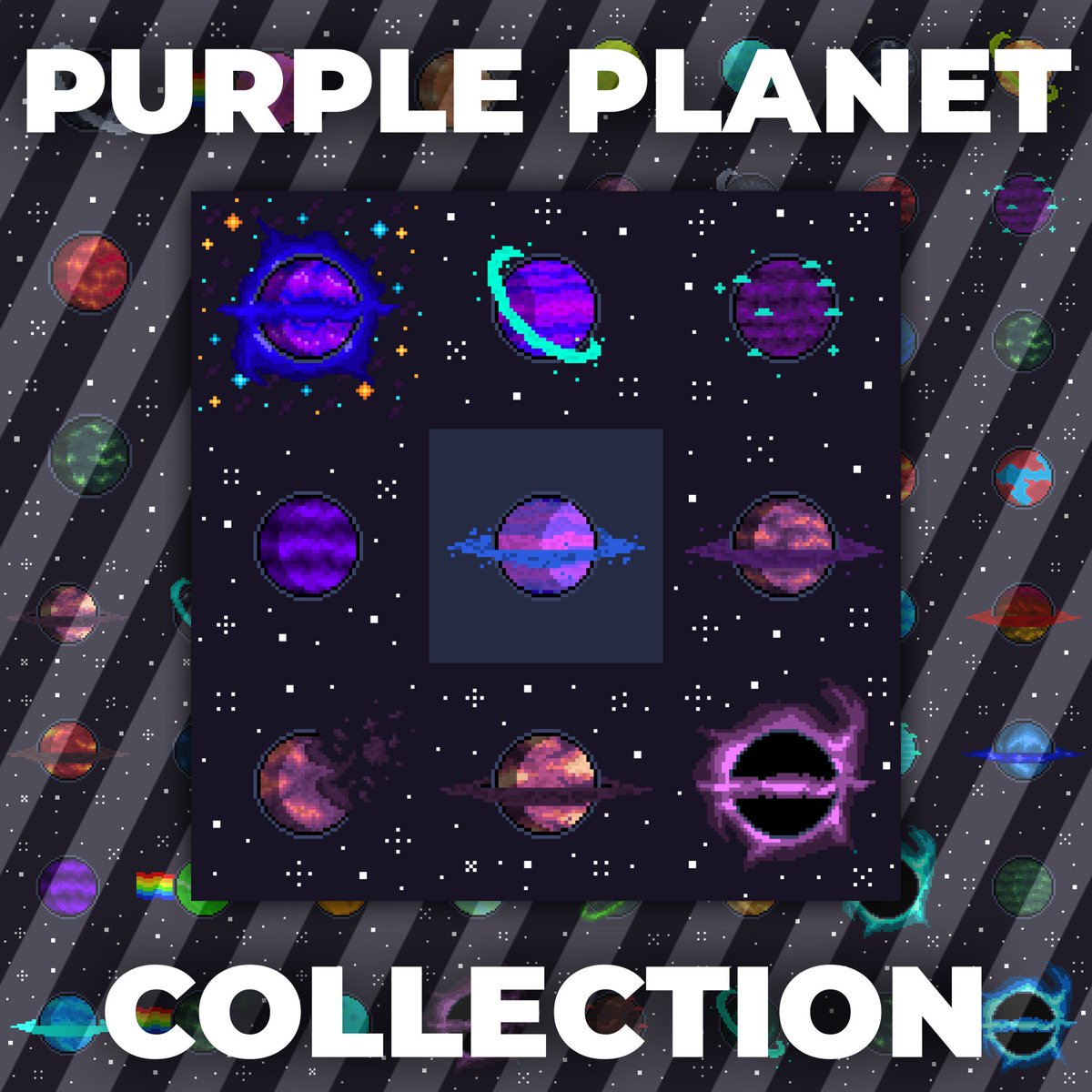 Purple planet collection 😈
Available on <a href="/opensea/">OpenSea</a> 
Price 0.008ETH-0.01ETH
Free gas ✨

Collect now ☺️
opensea.io/collection/pla…

#NFT #nftart #NFTCommunity #NFTProject #NFTs #NFTartist