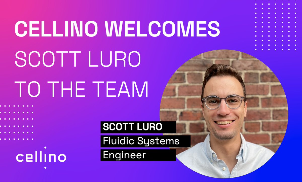 Cellino on X: "We'd like to welcome Scott Luro as our Fluidic ...
