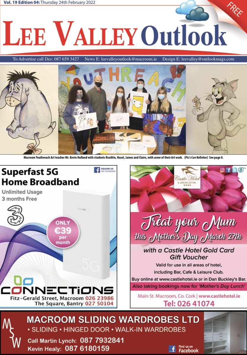 Pick up the latest edition of #LeeValleyOutlook out now <a href="/MacroomE/">Macroom E</a>