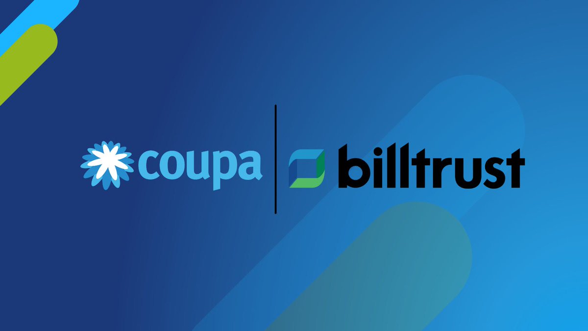 jannahickey's tweet photo. .@Coupa welcomes @Billtrust as a #CoupaPay Partner!  Speeding up payments and giving more options to AR teams. Learn more: #b2bpayments https://t.co/pHnKMplpGj https://t.co/WgHyORLWCs