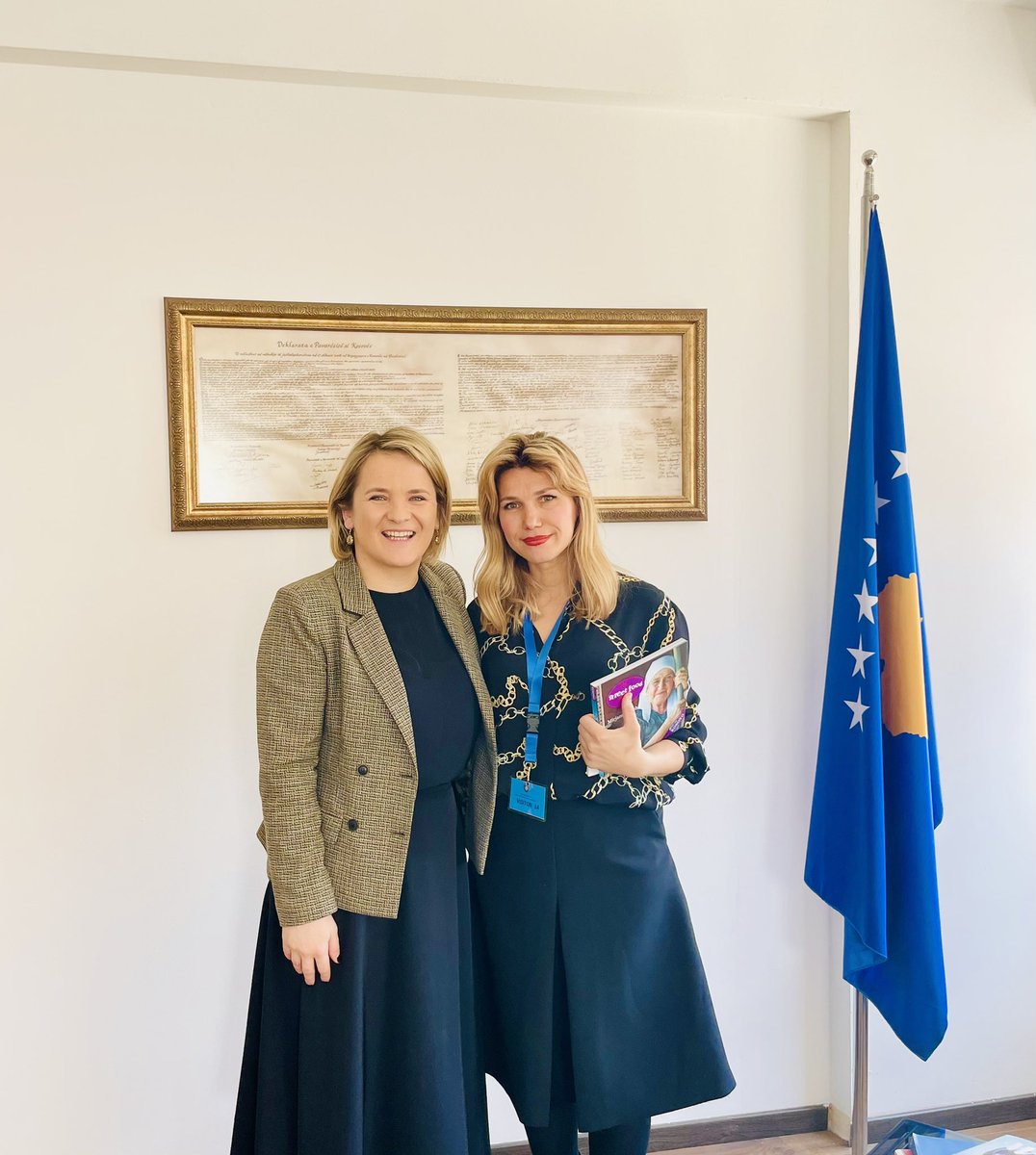 Meeting with the deputy minister of the ministry of foreign affairs and diaspora - Republic of Kosovo, alternative organisations and many embassies in Europe on promoting the Albanian culture and traditions through music…