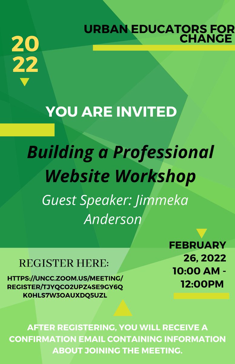 Join us Saturday! Register Today: uncc.zoom.us/meeting/regist…