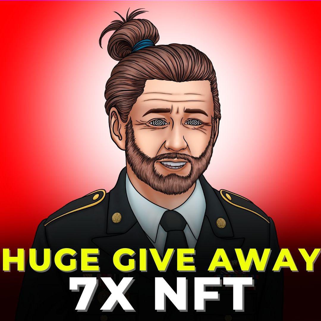 MetaPresidents's tweet photo. To celebrate your support we will do a HUGE GIVEAWAY 🎉

You have a chance to win 7 FREE NFTs☄️
IF YOU: 

1️⃣ TAG 3 FRIENDS ON THIS POST 
2️⃣ LIKE THE POST 
3️⃣ SHARE IN YOUR STORY AND TAG US! 

We will randomly draw 7 of you in 24 hours!
#NFT #Metaverse #ETH #giveaway #free https://t.co/tvpxwPPrJo
