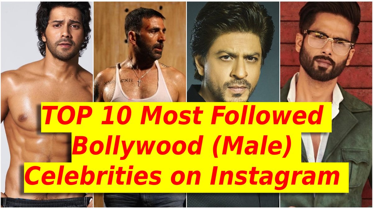HotMenworldz's tweet photo. TOP 10 Most Followed Bollywood Celebrities (Male) on Instagram | Hot Men World https://t.co/R7dLzmW3WX via 
@YouTube https://t.co/n30yyA7ZNN