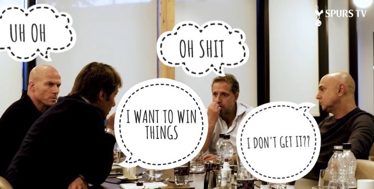 THFCLondon1882's tweet photo. @TheSpursExpress @FabrizioRomano "Nice house, no furniture"
-pochettino 

"Same coach different players"
- jose

"Same player, different coach, no change"
- conte https://t.co/eigkHXwf11