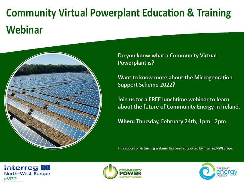 tippenergy's tweet photo. Thanks to everyone who attended our Community Virtual Power Plant (cVPP) Education & Training Webinar with @CommunityPower_. Great to see so many people attend and lots of great feedback. The recording will be available shortly. #InterregNWE #cVPP https://t.co/5gUdqdov8o