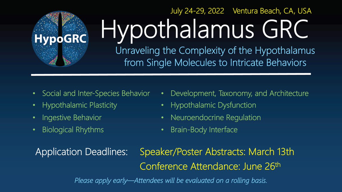 Application acceptances start tomorrow. Submit yours ASAP. Outstanding abstracts will be selected for short talks. We are capped at 200 people so don't miss your chance.